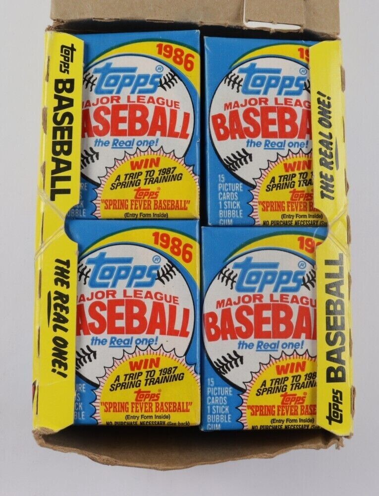 1986 Topps Baseball Factory Sealed Wax Pack From Wax Box !!