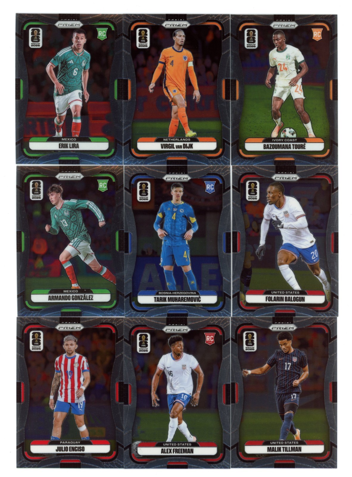 2026 Panini Prizm FIFA World Cup Soccer #250-500 Base Build Set Pick Your Card