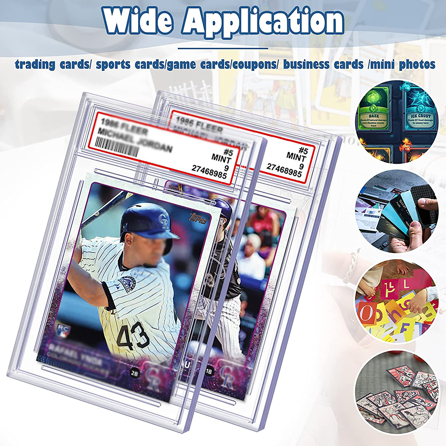 Empty Graded Card Holder PSA Style Slab for Trading Sports Cards Protector Case