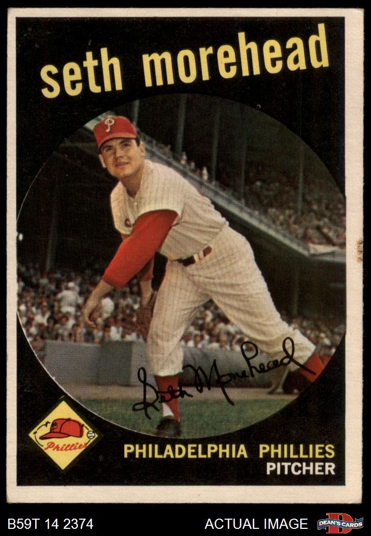 1959 Topps #253 Seth Morehead Phillies RC 4 – VG/EX