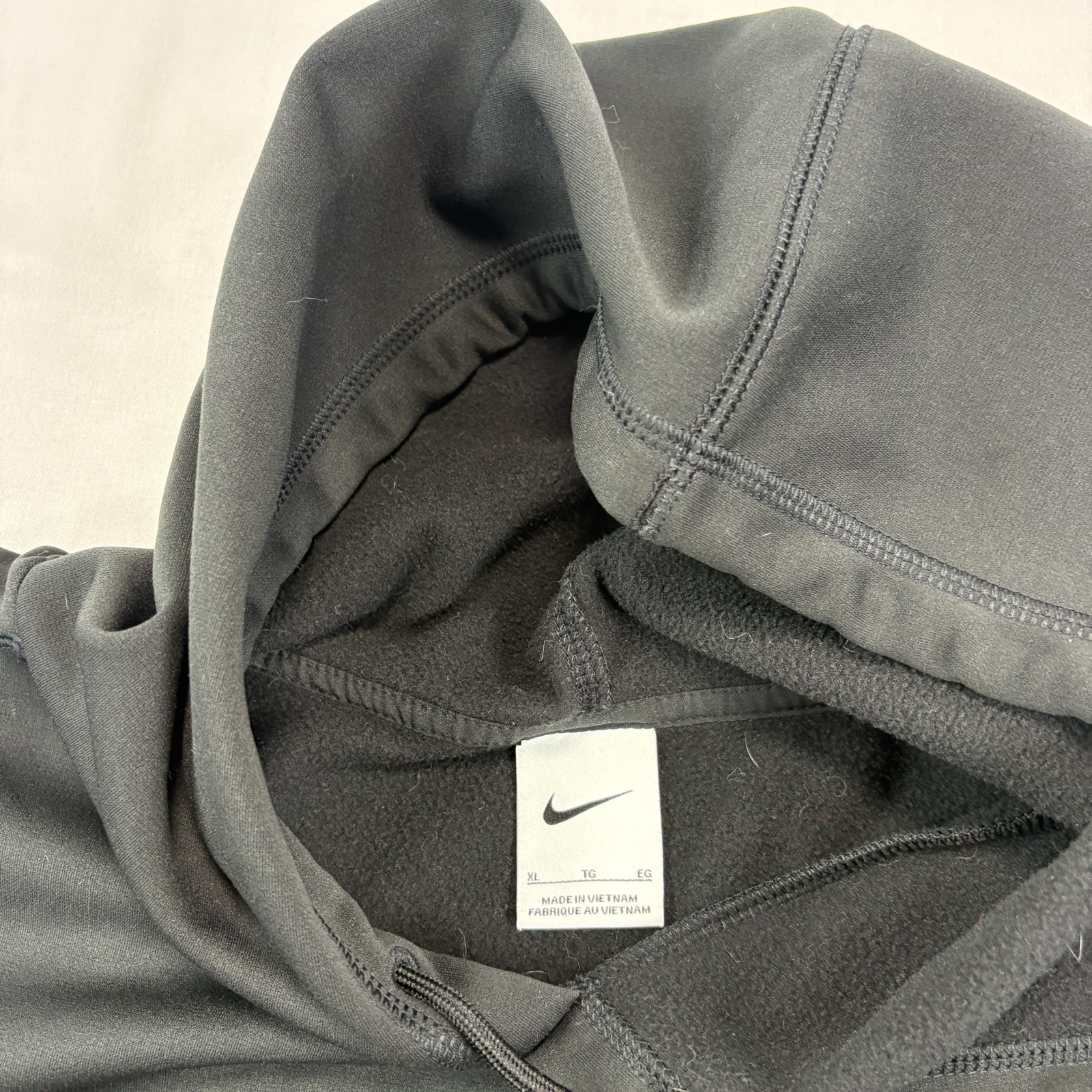 Georgia Bulldogs Nike Hoodie Mens XL Black Sweatshirt Pullover Big Logo NCAA