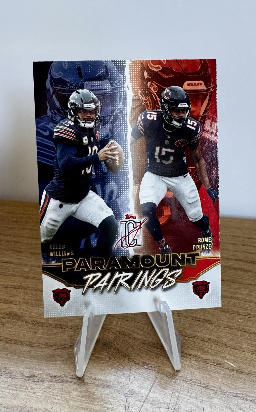 🐻2025 Topps Signature Class #PP-1 Paramount Pairing Caleb Williams/Rome Odunze