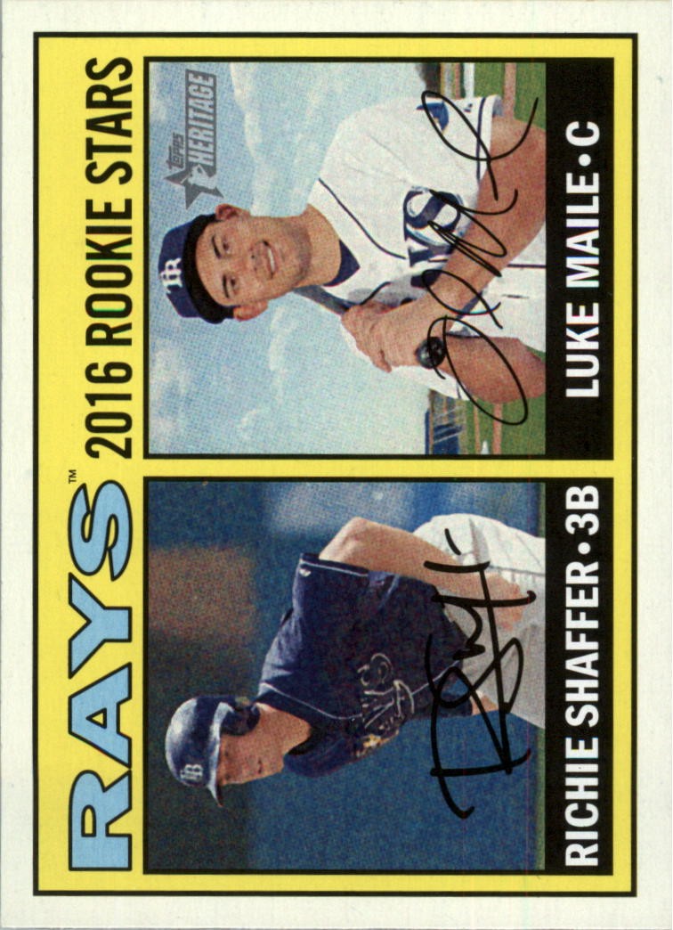 2016 Topps Heritage #176 Luke Maile RC Richie Shaffer RC – BB