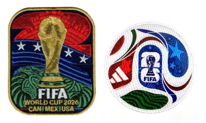 SET ‌2026 FIFA World Cup Soccer Shirt Jersey Iron On Patch Badge