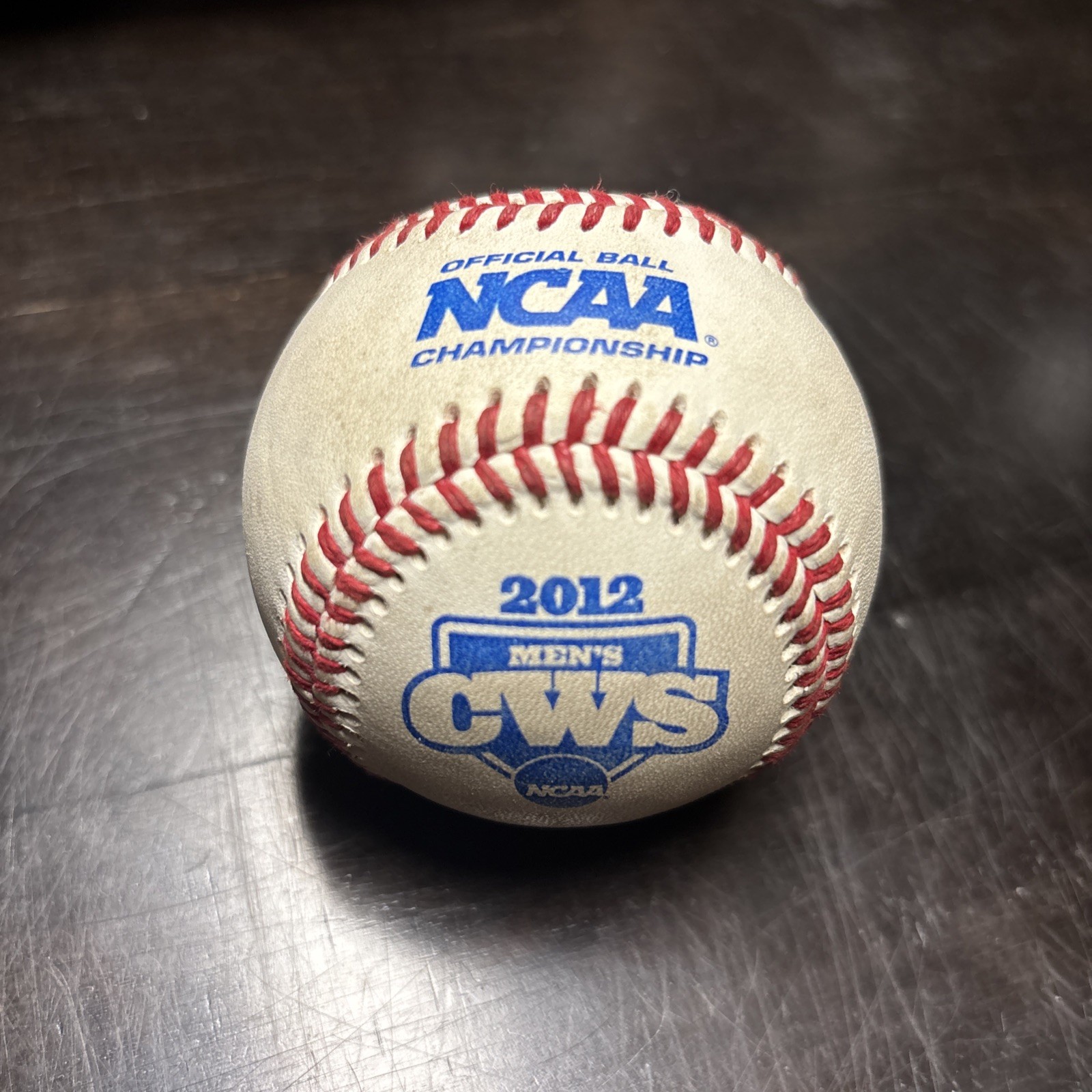 2012 NCAA College World Series Official Rawlings Baseball Game Rubbed