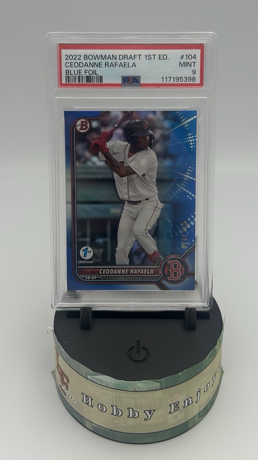 2022 Bowman 1st Edition BPPF61 Ceddanne Rafaela Blue Foil /150 – PSA 10 1st RC