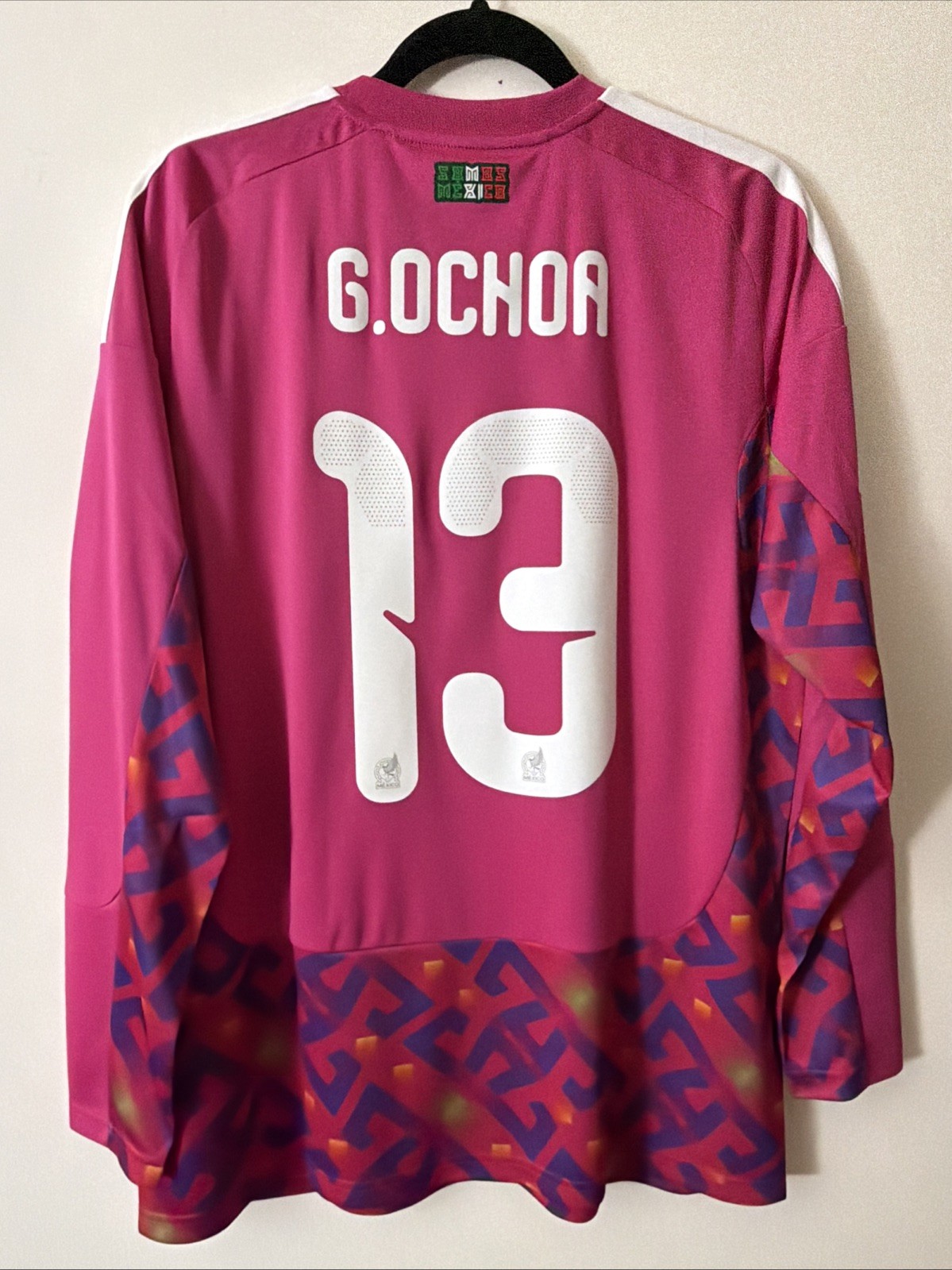 Memo Ochoa #13 Mens LARGE Adidas Mexico Goalkeeper World Cup Jersey Fan