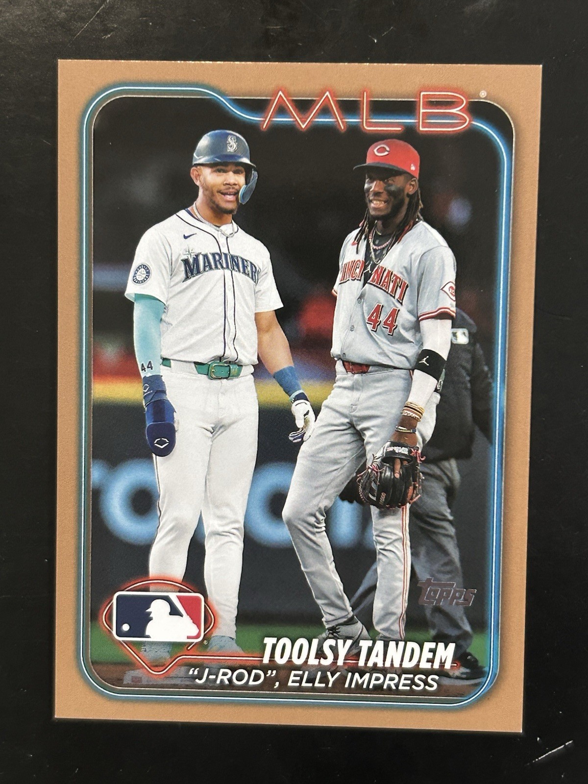 2024 Topps Update Toolsy Tandem Rodriguez, De La Cruz #US238 Gold /2024 (RC)