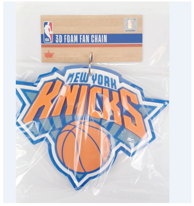 New NBA NEW YORK KNICKS BIG BLUE Fan Chain Necklace 3D Foam