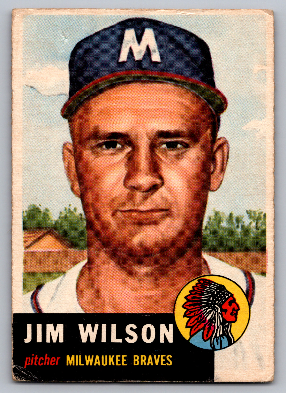 1953 TOPPS #208 JIM WILSON BRAVES