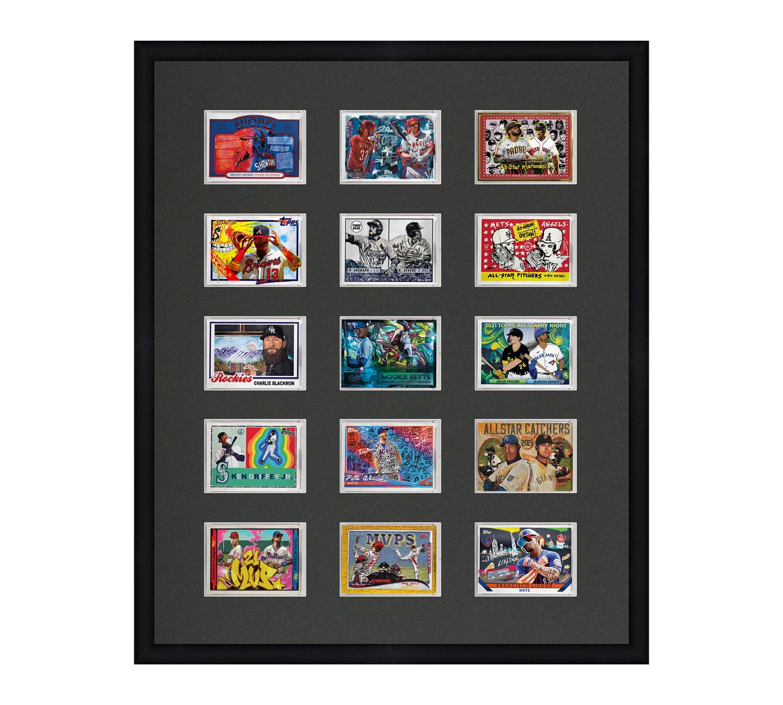 Card Frame For Magnetic Holders Holds (15) Ultra Pro 1 One Touch/BCW +UV Option