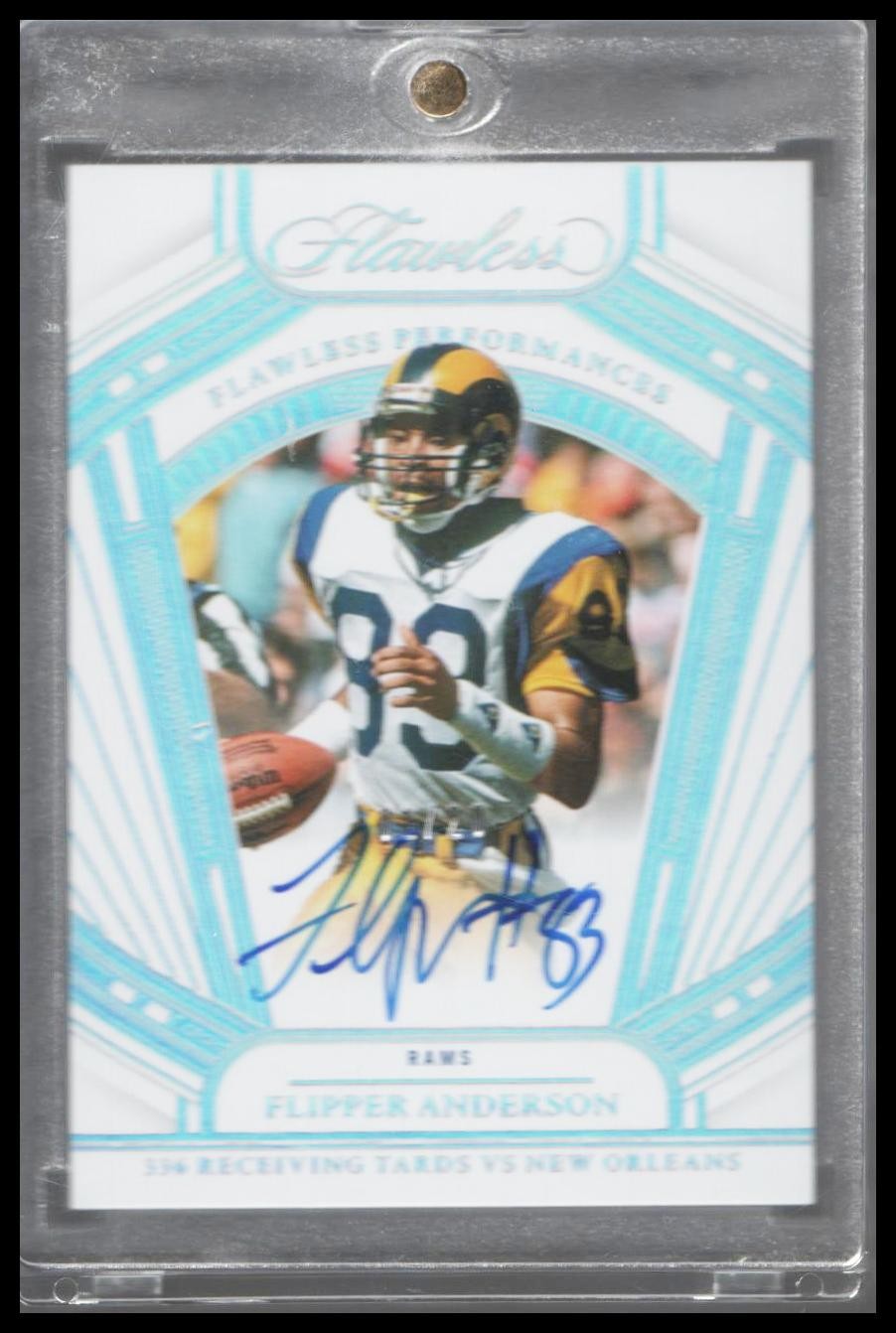 2024 Panini Flawless – Flipper Anderson – Flawless Performances Silver Auto #/20