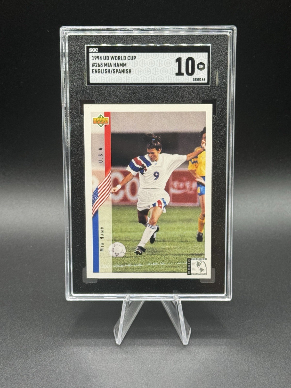 1994 Upper Deck World Cup Mia Hamm Rookie #268 SGC 10