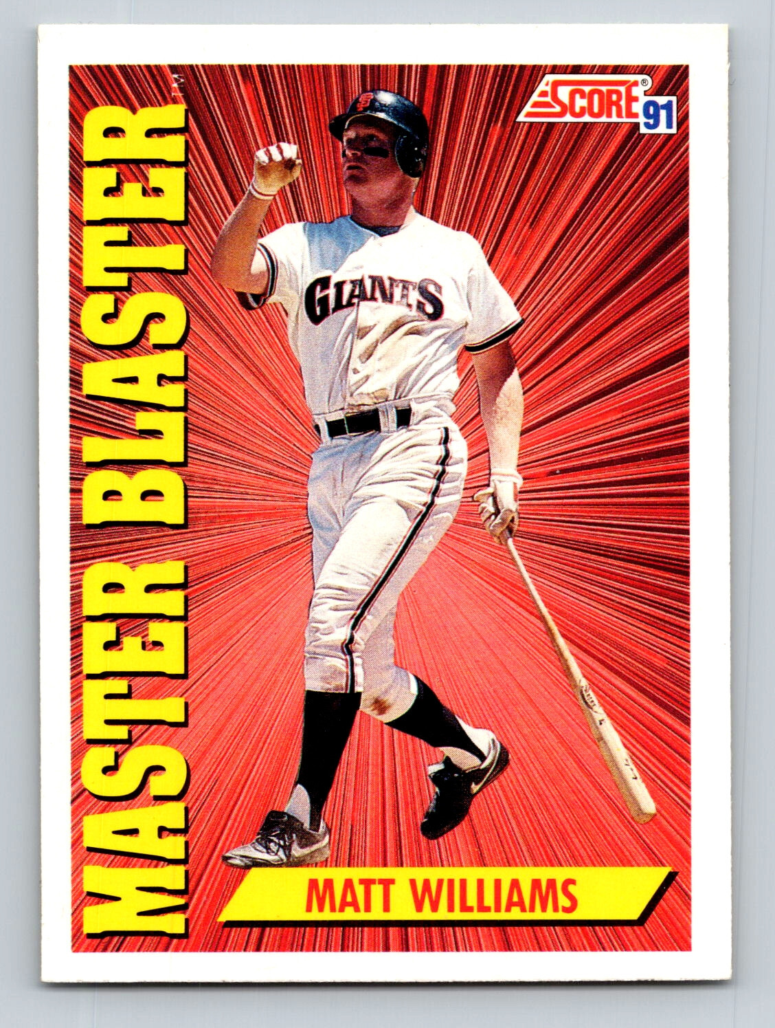 1991 Score Straight from Pack!!! Matt Williams San Francisco Giants #689