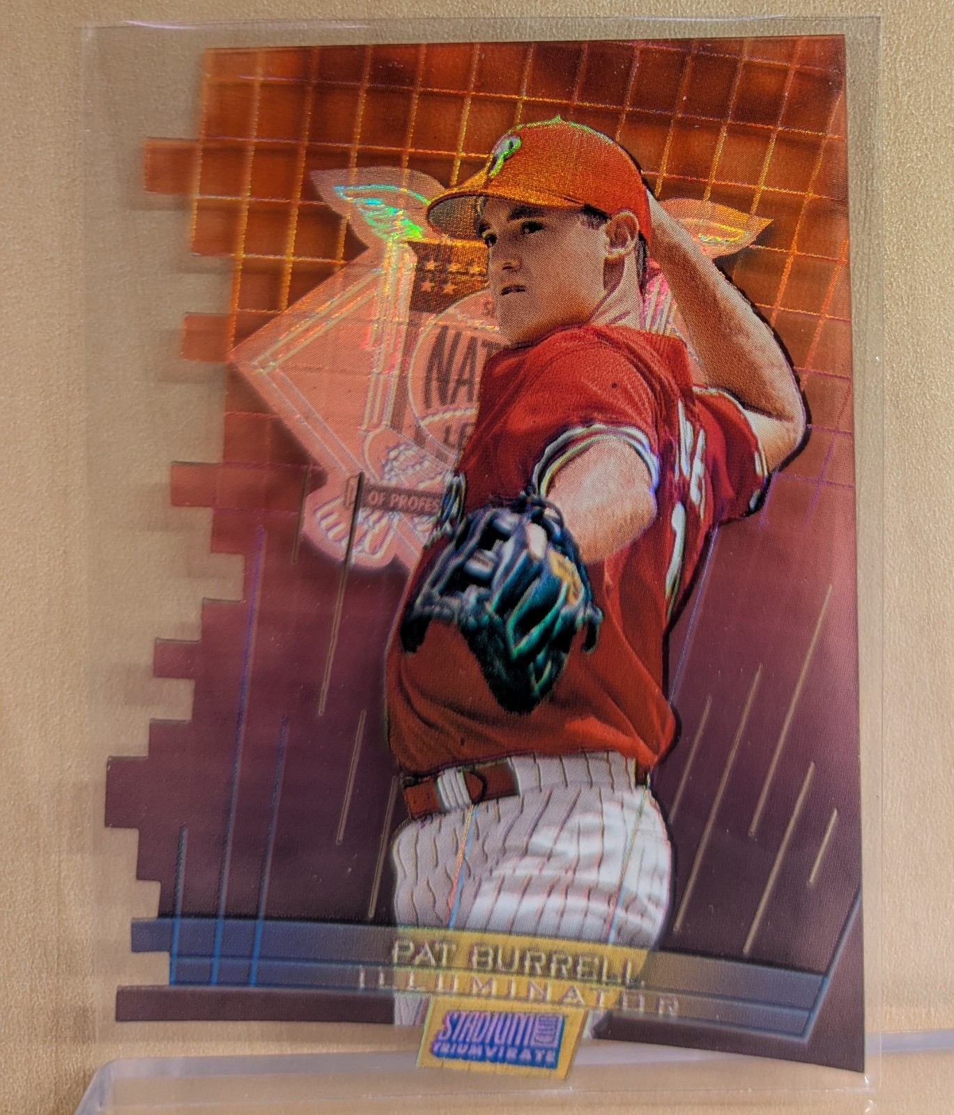 1999 Topps Stadium Club TRIUMVIRATE ILLUMINATOR #T10C Pat Burrell RARE CASE HIT