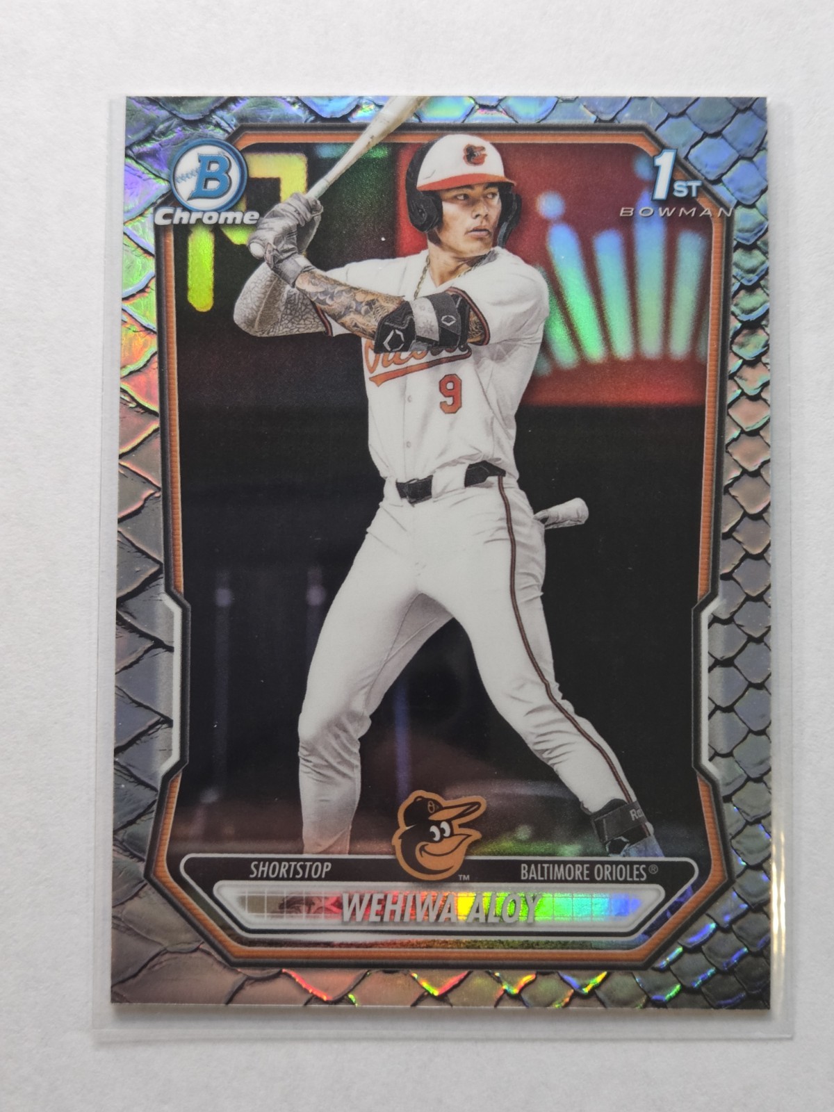 2026 Bowman Chrome Refractor Reptilian BCP-135 Wehiwa Aloy Orioles