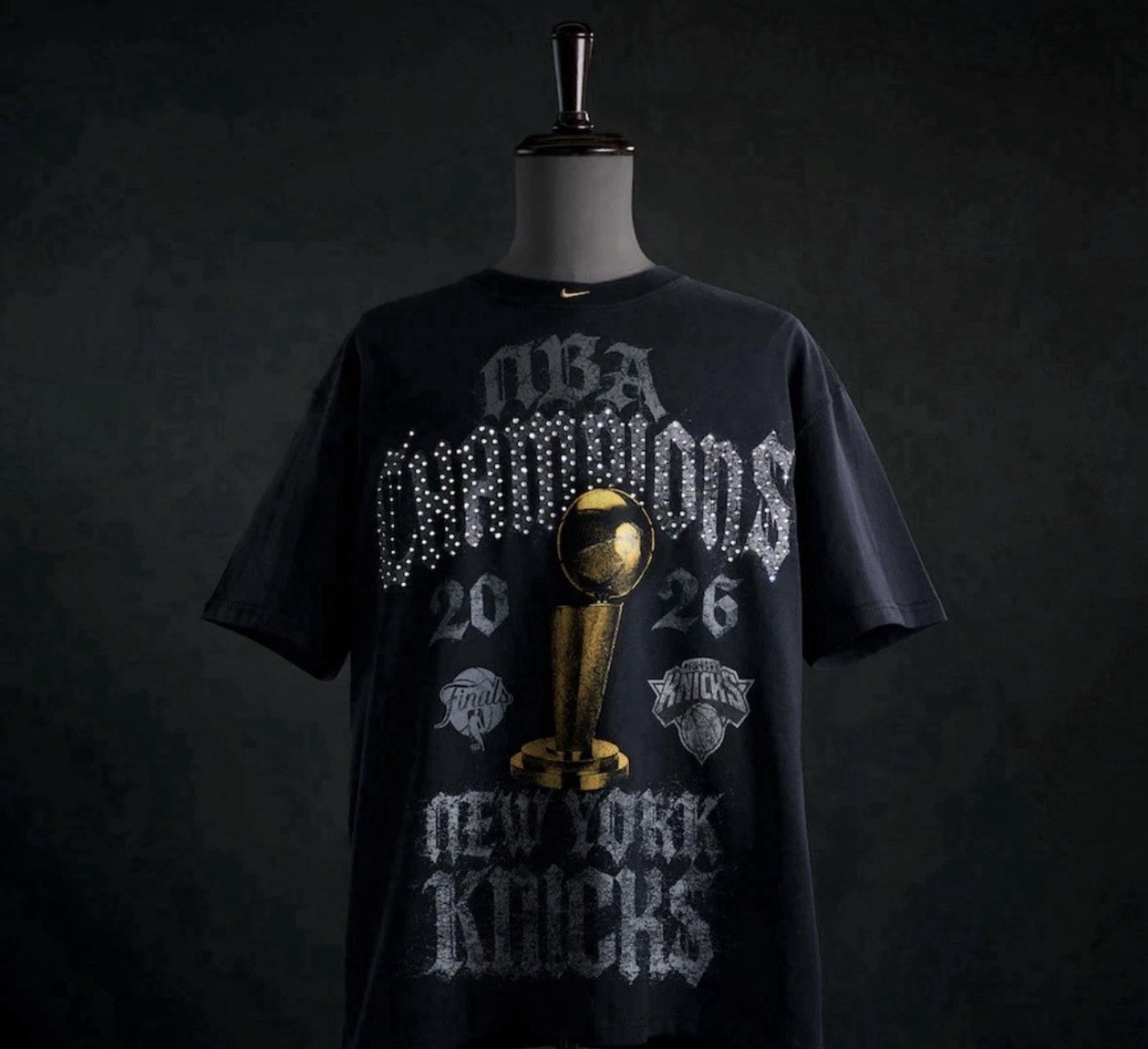 AUTHENTIC New York Knicks Nike 2026 NBA Finals Champions Locker Room Shirt SIZES