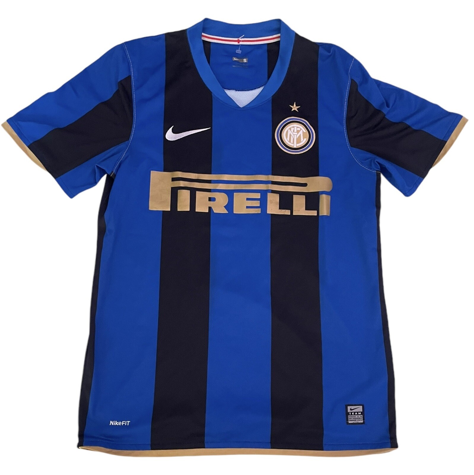 109% Authentic Inter Milan Italy 2008/2009 Home Nike Soccer Jersey Small Men
