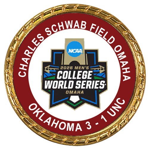 Tribute Coin Oklahoma Sooners 2026 DI Baseball Champions College World Series