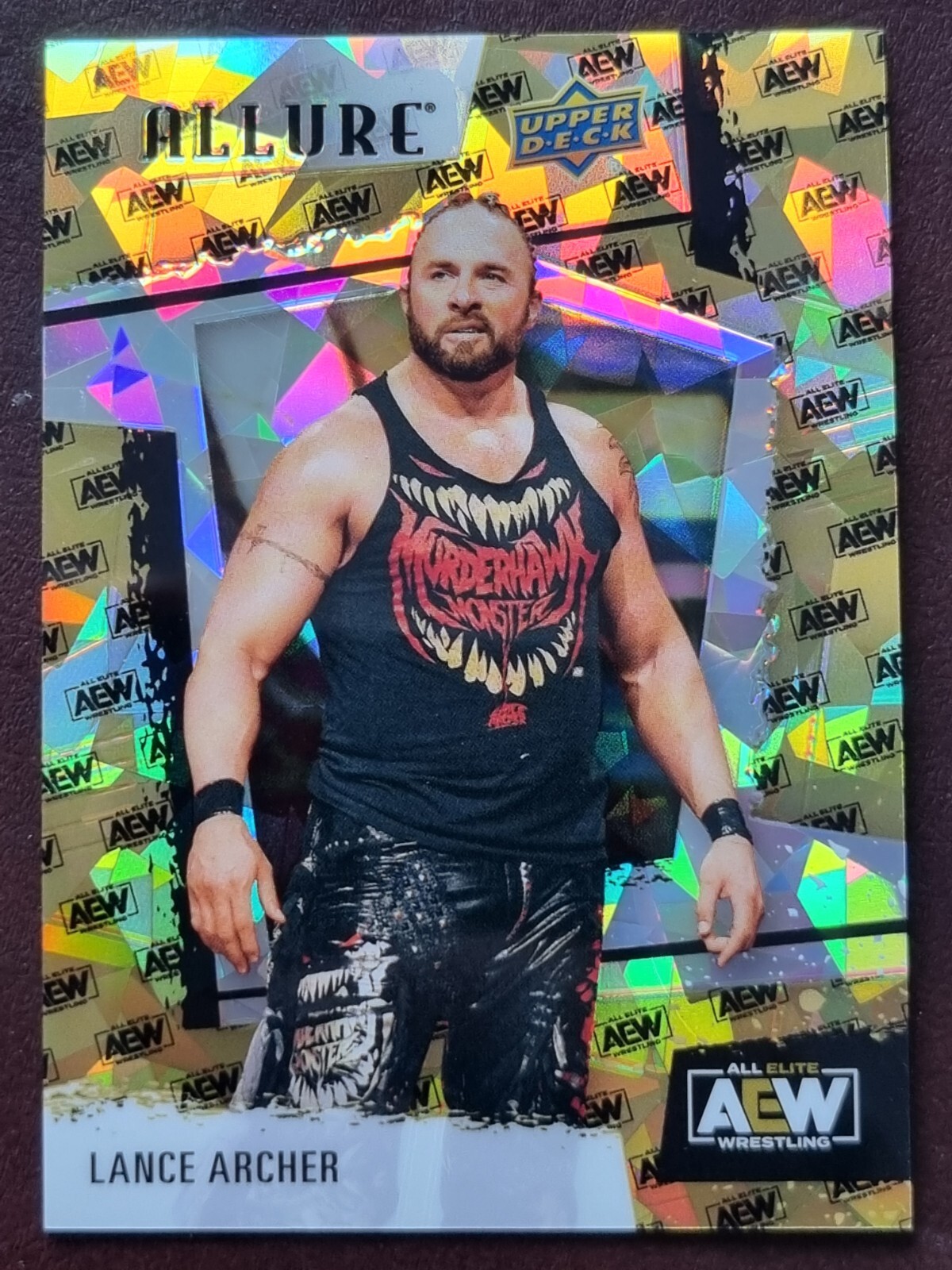 2022 AEW Lance Archer AEW Logo /299 Upper Deck Trading Card ALLURE #81130
