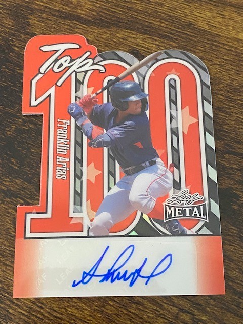 Franklin Arias – 2025 Leaf Metal – Top 100 – Auto – #7/15 – (RC) – Red Sox’s