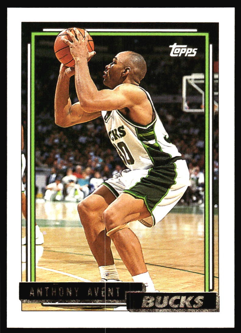 1992-93 Topps Anthony Avent Rookie Gold #321 Milwaukee Bucks