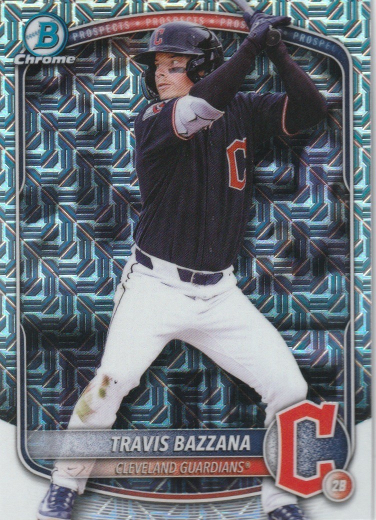 2025 Bowman Chrome Draft TRAVIS BAZZANA Mojo Refractor