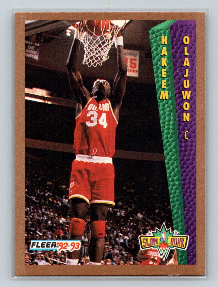 1992-93 Fleer #294 Hakeem Olajuwon