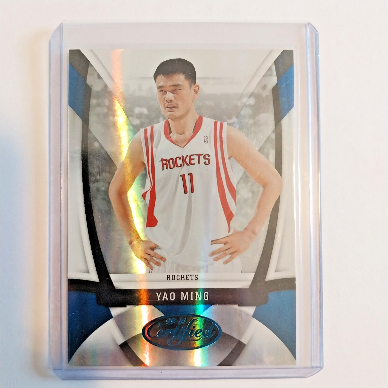2009-10 PANINI CERTIFIED #11 YAO MING BLUE PARRALEL /100 HOUSTON ROCKETS