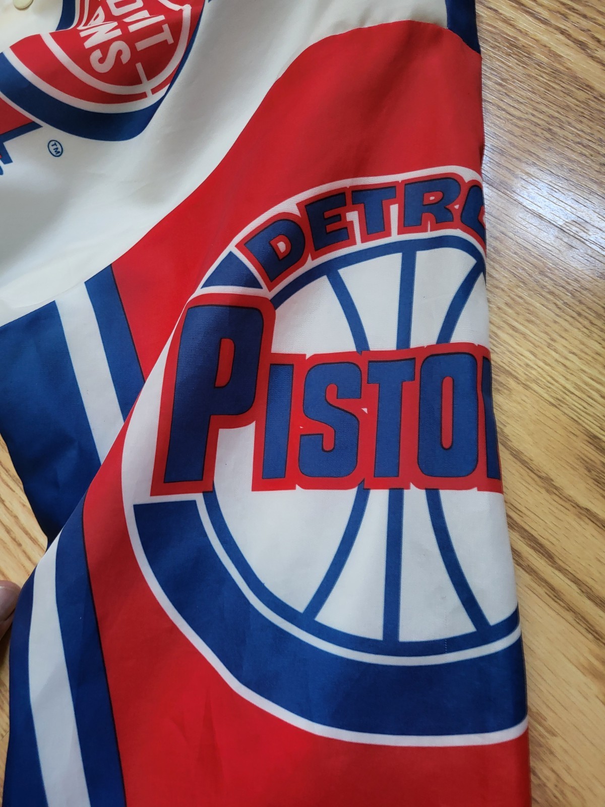 Vintage 90’s NBA Detroit Pistons ISIAH THOMAS Jacket Chalk Line Mens LARGE USA