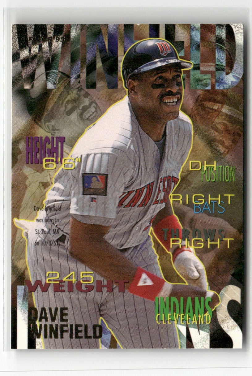 1995 FLEER #151 DAVE WINFIELD CLEVELAND INDIANS