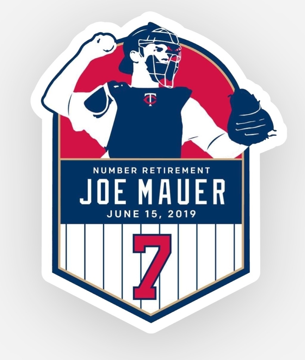 Joe Mauer Number Retirement June 15, 2019 Twins Baseball Sticker Decal 3 Inch