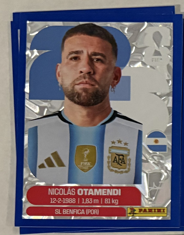 2026 Panini World Cup Sticker Gold Crumple Foil Argentina
