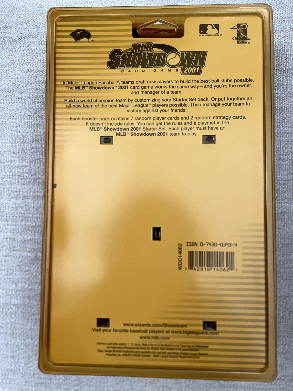 SEALED 2001 MLB Showdown Game Card Booster Packs