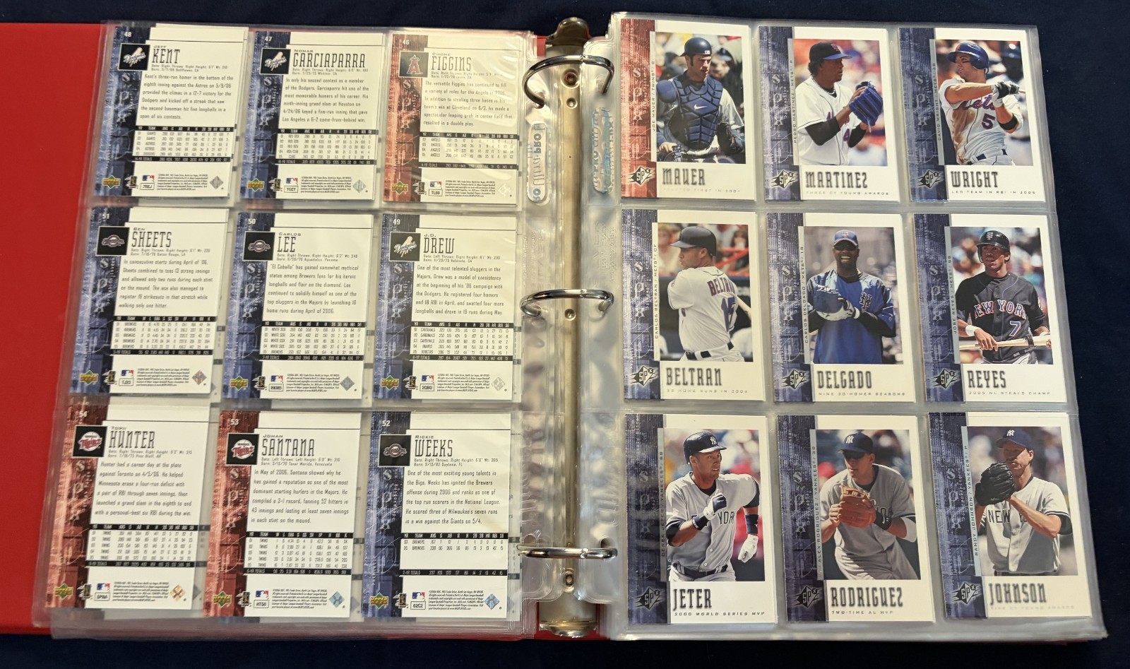 2006 SPx Set includes AUTOS & 3 Insert Sets in Pages & Binder Verlander RC AUTO