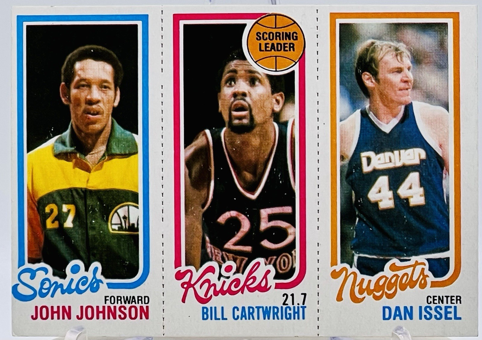 1980-81 Topps #76-163-230 Dan Issel, Bill Cartwright, John Johnson (RC)