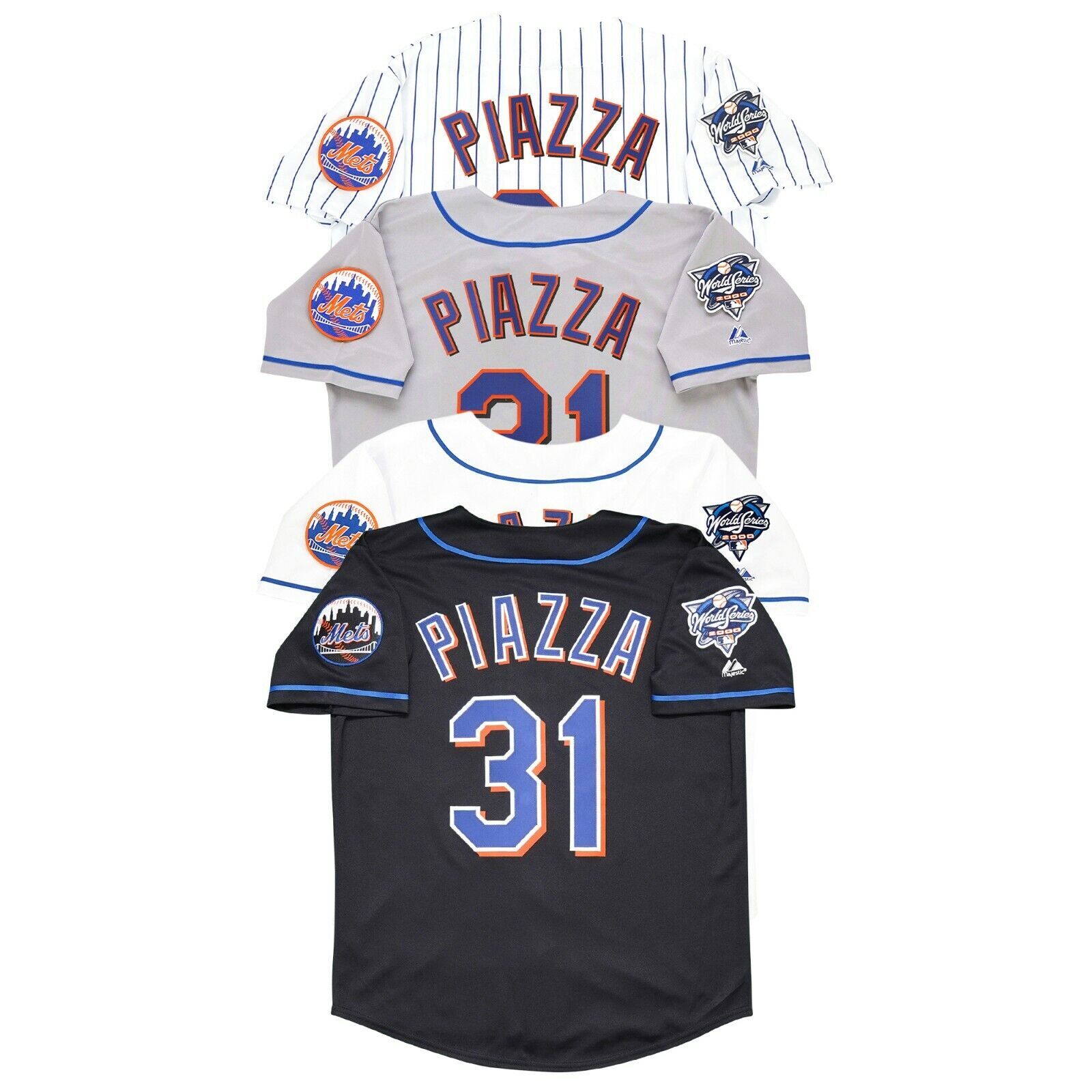 Mike Piazza New York Mets 2000 World Series (Home/Road/Alt) Men’s Jersey