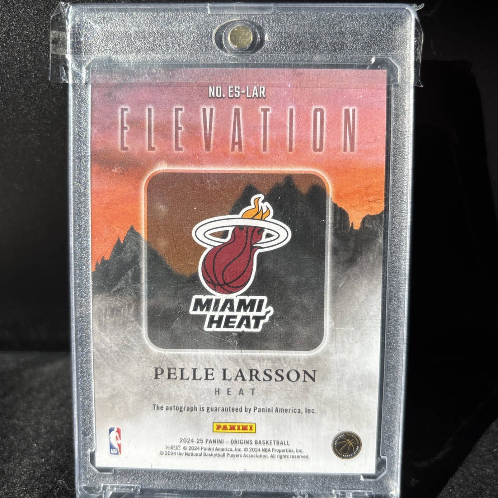 Pelle Larsson 2024-25 Panini Origins NBA Elevation /25 AUTO Rookie ON CARD