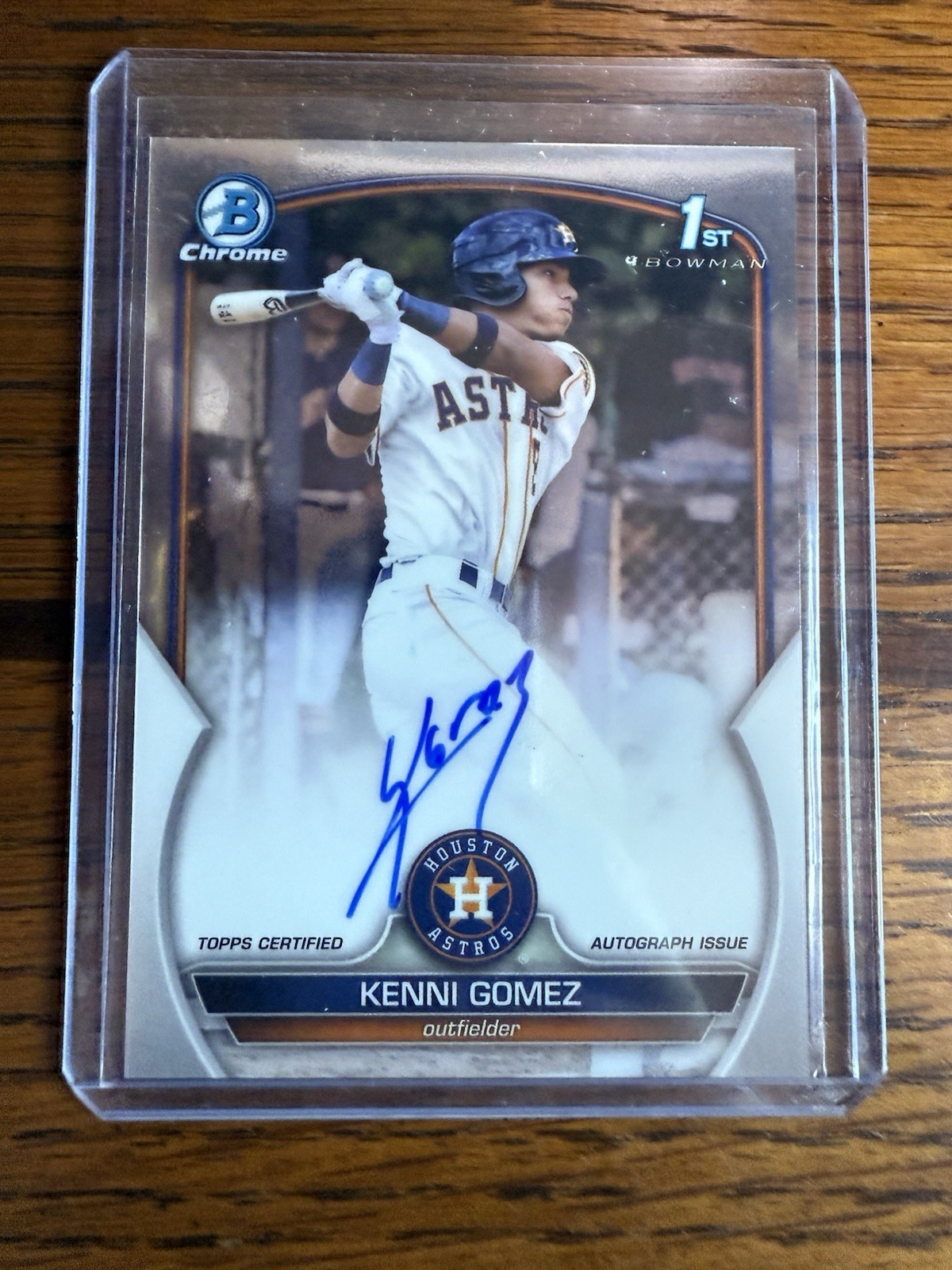 2023 Bowman Chrome – Prospect Autographs Kenni Gomez #CPA-KG (AU, RC)