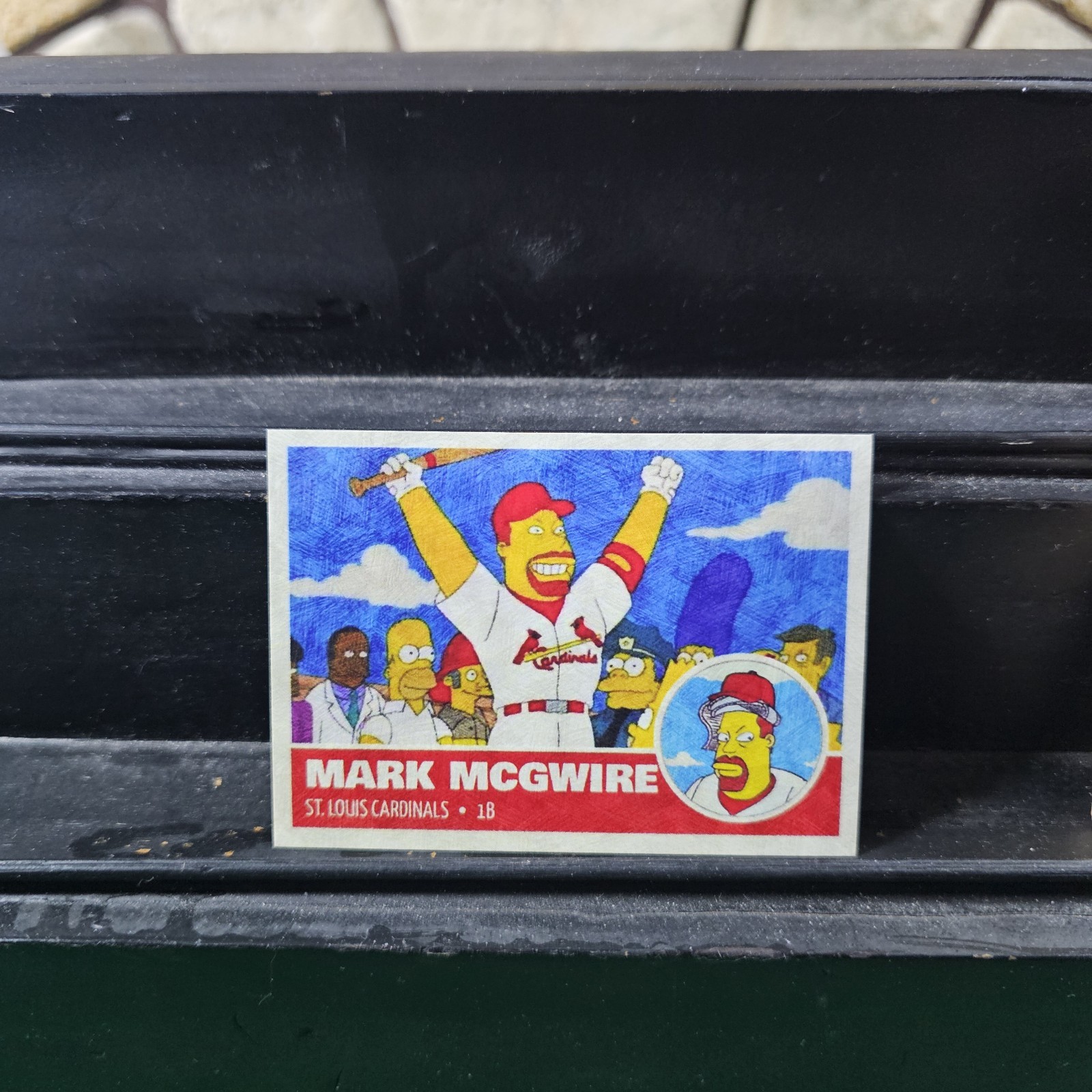 Mark McGwire Custom Art Card From The Simpsons Season 11, Episode 2 / Unbranded