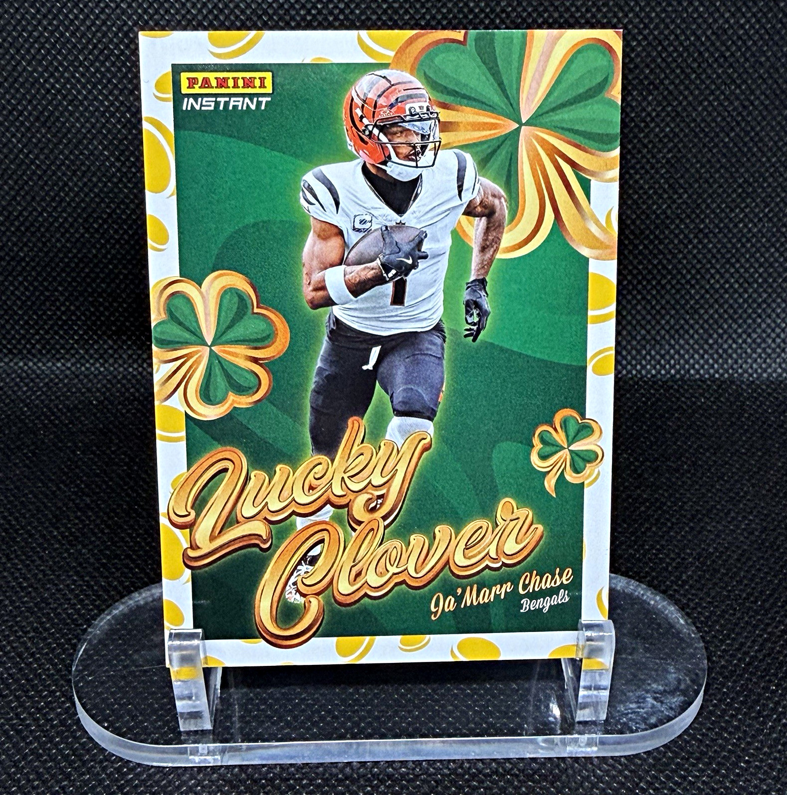 Panini 2025 Instant Lucky Clover Insert Ja’Marr Chase #8, Bengals Football