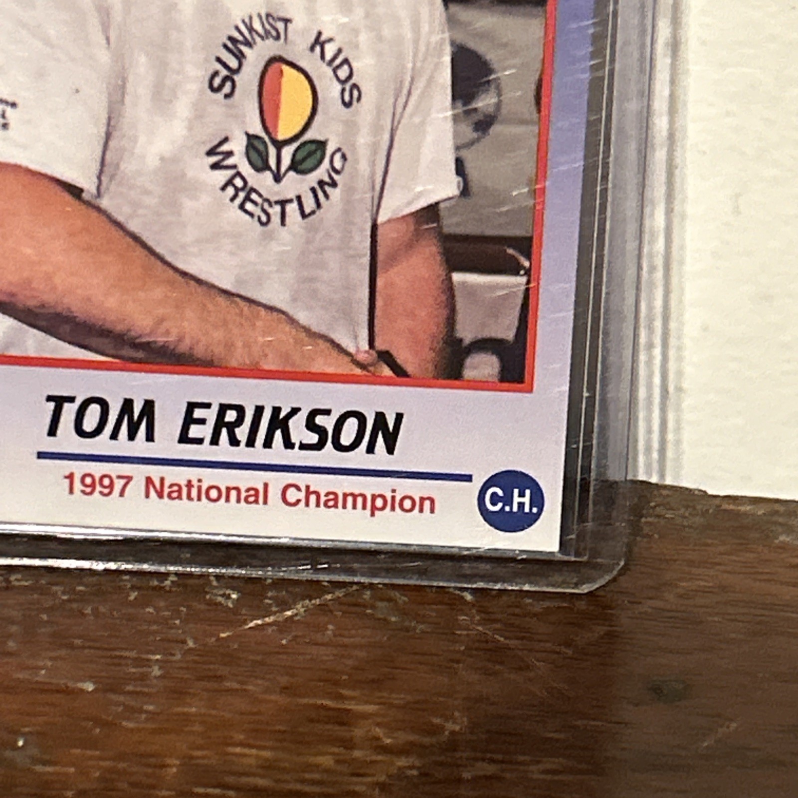 1998 Culture House Heroes of Wrestling Tom Erikson Asics ProImage RARE!