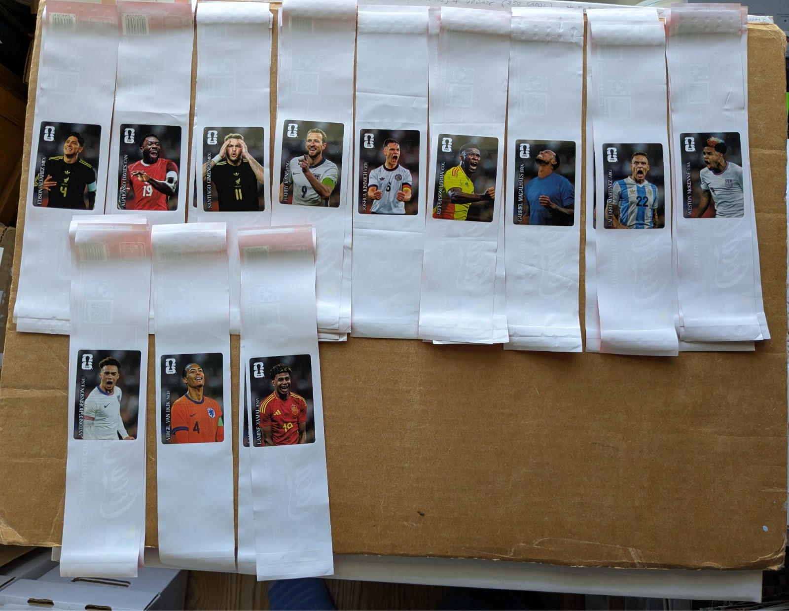 COCA-COLA PANINI FIFA WORLD CUP 2026 Complete 12 Sticker Set -US Version + 19 EX