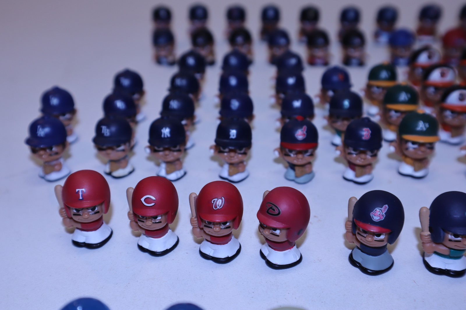 Lot of MLB TeenyMates PVC 1″ Figures Series 1-4 with 9 Rares Checklists Puzzles