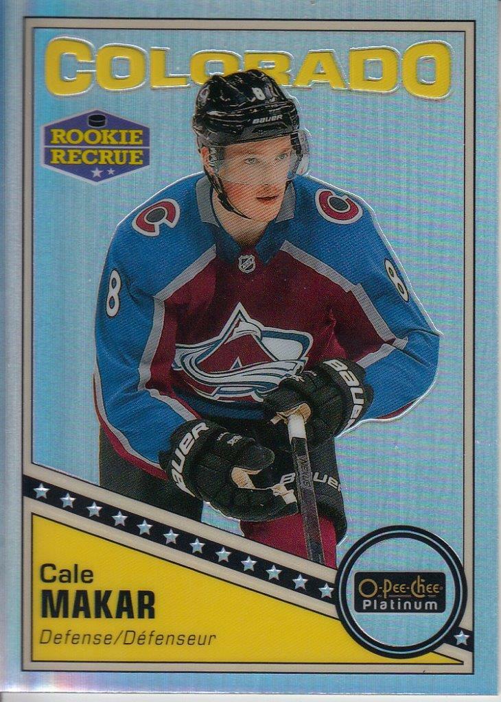 2019-20 O-Pee-Chee Platinum Retro Rainbow #R-84 Cale Makar Avalanche
