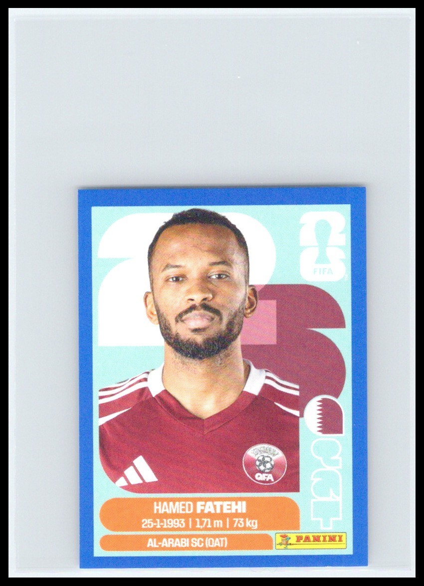 HAMED FATEHI QAT 12 QATAR 2026 Panini FIFA World Cup Sticker BLUE US Edition