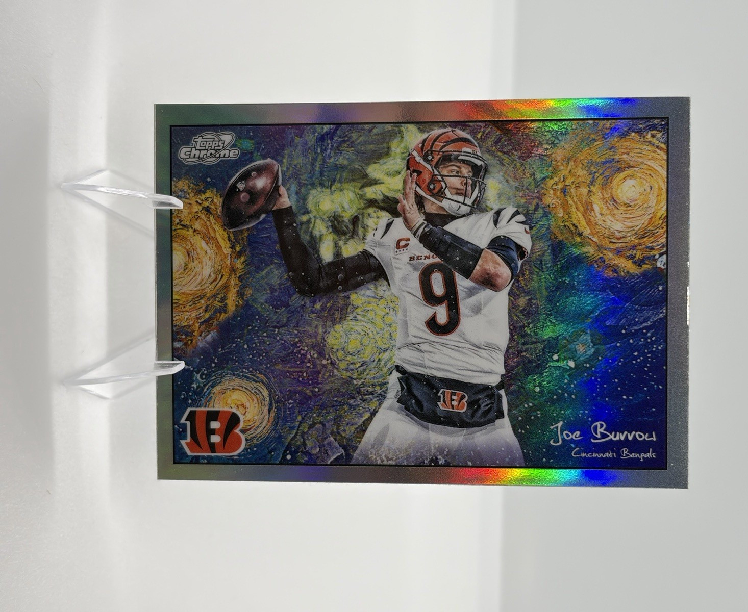 Topps 2025 Chrome Joe Burrow STN-13 Insert Cincinnati Bengals NFL