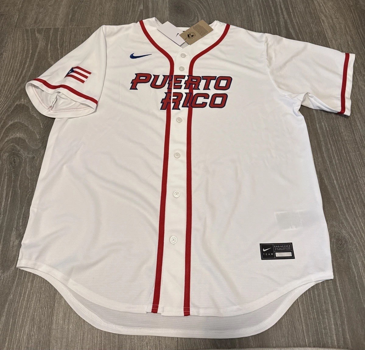 Nike Puerto Rico Baseball World Baseball Classic Jersey White Men’s Size 3XL