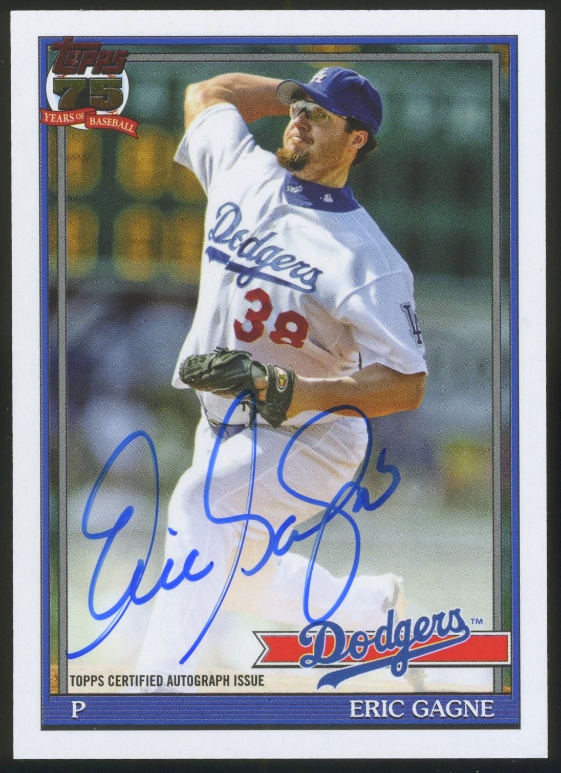 2026 Topps ERIC GAGNE 1991 Autograph 35th Anniversary Auto ’91 Dodgers Card