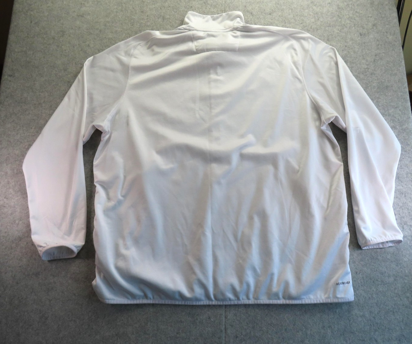 Washington Huskies Jacket Mens 3XL White NCAA Football Adidas Quarter Zip Top
